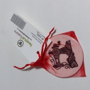 2/$20 Vintage Sewing Machine Christmas Ornament Fanatical Fusions FF2203 Ceramic